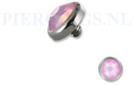 Dermal balletje 1.2 mm opaal roze