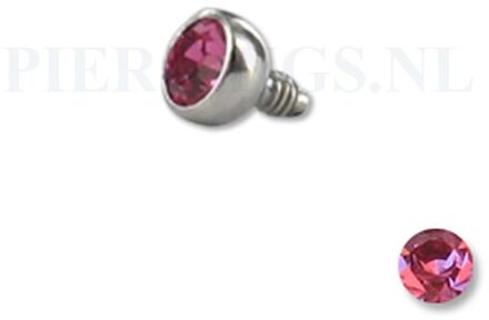 Dermal balletje 1.2 mm roze 3 mm