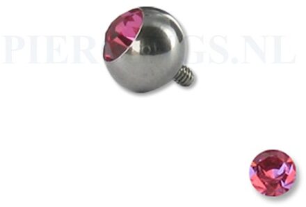 Dermal balletje 1.2 mm roze 5 mm