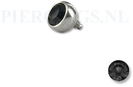 Dermal balletje 1.2 mm zwart 4 mm