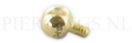 Dermal goud 14 karaat bal