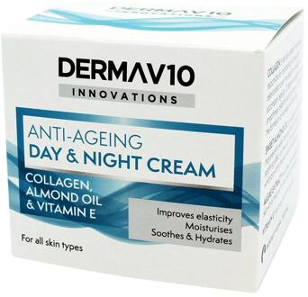 DermaV10 Gezichtscrème DermaV10 Anti-Ageing Day & Night Cream 50 ml