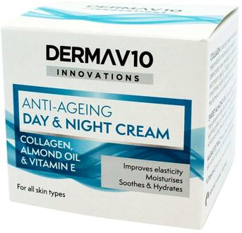 DermaV10 Gezichtscrème DermaV10 Anti-Ageing Day & Night Cream 50 ml