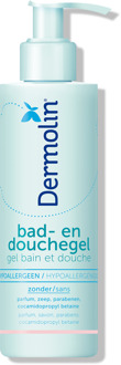 Dermolin Bad- en douchegel - 400ml - Hypoallergeen extra gevoelige huid