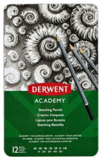 Derwent Potlood Derwent Academy 6B5H assorti hardheden blik a 12 stuks
