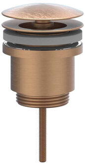 Design Afvoerplug IVY Always Open Geborsteld Mat Koper PVD