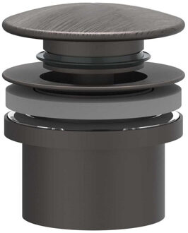 Design Afvoerplug IVY Stop&Go Geborsteld Carbon Black PVD Geborsteld RVS316 Carbon Black PVD