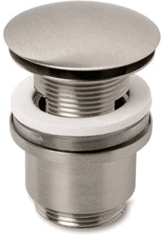 design afvoerplug vlak met overloop 5/4 pop up inox