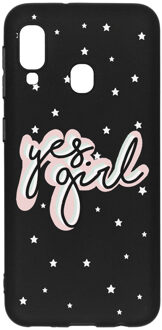 Design Backcover Color Samsung Galaxy A20e hoesje - Yes Girl
