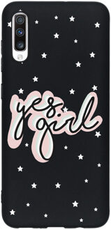 Design Backcover Color Samsung Galaxy A70 hoesje - Yes Girl
