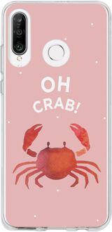 Design Backcover Huawei P30 Lite hoesje - Oh Crab