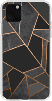 Design Backcover iPhone 11 Pro Max hoesje - Grafisch Zwart / Koper