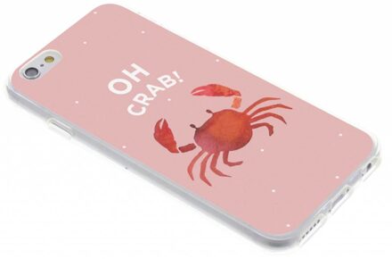 Design Backcover iPhone 6 / 6s hoesje - Oh Crab