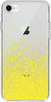 Design Backcover iPhone SE (2020) / 8 / 7 hoesje - Splatter Yellow