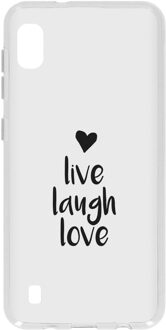 Design Backcover Samsung Galaxy A10 hoesje - Live Laugh Love