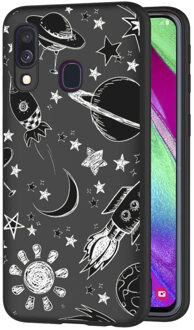 Design Backcover Samsung Galaxy A40 hoesje - Space Design