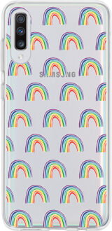 Design Backcover Samsung Galaxy A70 hoesje - Rainbow