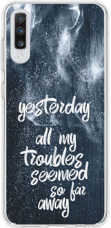Design Backcover Samsung Galaxy A70 hoesje - Yesterday