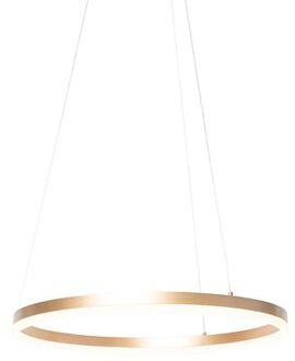 Design hanglamp goud 60 cm incl. LED 3-staps dimbaar - Anello