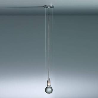 Design-hanglamp LE TRE STREGHE, chroom helder