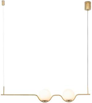 Design-hanglamp Le Vita, LED 2-lamps goud