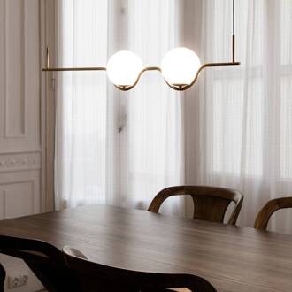 Design-hanglamp Le Vita, LED 2-lamps goud