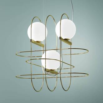 Design hanglamp Setareh met LED's, goud goud, wit