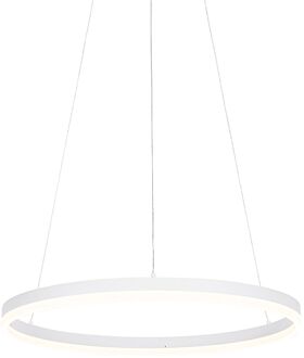 Design hanglamp wit 60 cm incl. LED 3-staps dimbaar - Anello