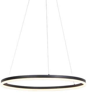 Design hanglamp zwart 80 cm incl. LED 3-staps dimbaar - Anello