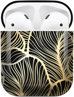 Design Hardcover Case Voor De Airpods - Golden Leaves