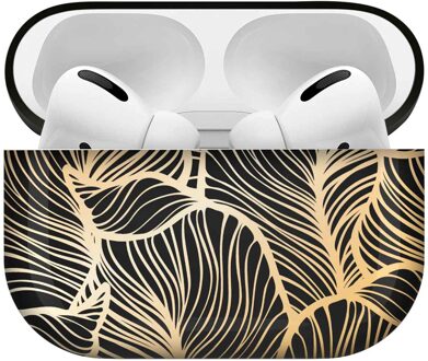 Design Hardcover Case Voor De Airpods Pro - Golden Leaves