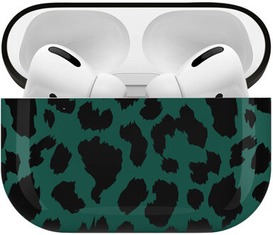 Design Hardcover Case Voor De Airpods Pro - Green Leopard