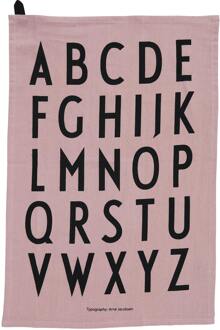 Design Letters Handdoek Design Letters Klassieke Theedoek Lavendel 2 st