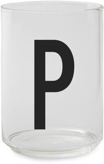 Design Letters Personal Drinkglas - Letter P Transparant