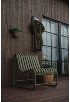 Design Loungestoel - Metaal - Groen Black