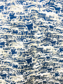 Design overhemden digitale print Blauw - S