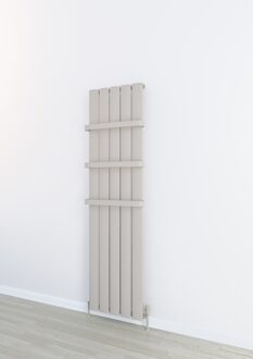 Design radiator verticaal aluminium mat cappuccino 180x18,5cm 540 watt- Eastbrook Malmesbury