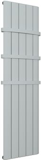 Design radiator verticaal aluminium mat wit 180x28cm838 watt- Eastbrook Withington