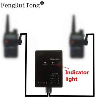 design Repeater box for Two way Radio BAOFENG/TYT/WOUXUN/KIRISUN/HYT Relay Box/DIY Repeater for Walkie talkie ，TX and Rx indicat