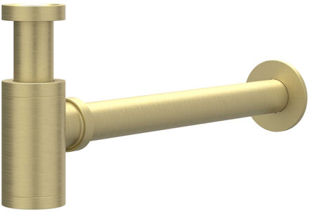 Design Sifon IVY Geborsteld Mat Goud PVD Geborsteld RVS316 Mat Goud PVD