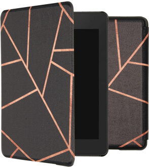 Design Slim Hard Case Booktype Amazon Kindle Paperwhite 4 tablethoes - Black Graphic