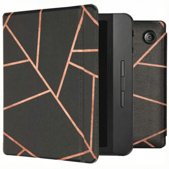 Design Slim Hard Case Booktype Kobo Libra H2O tablethoes - Black Graphic