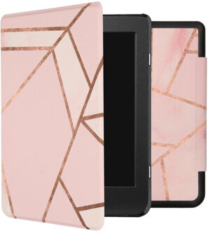 Design Slim Hard Case Booktype Kobo Nia tablethoes - Pink Graphic