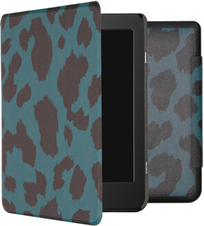 Design Slim Hard Case Booktype Tolino Page 2 tablethoes - Green Leopard