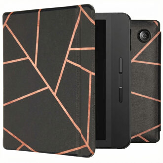 Design Slim Hard Case Booktype Tolino Vision 5 tablethoes - Black Graphic