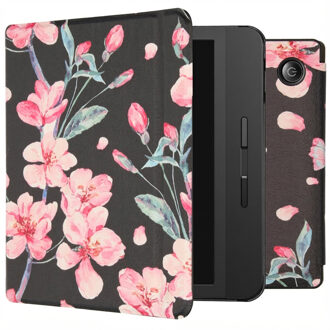 Design Slim Hard Case Booktype Tolino Vision 5 tablethoes - Blossom