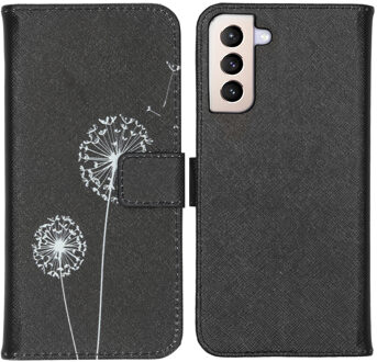 Design Softcase Book Case Samsung Galaxy S21 Plus hoesje - Dandelion