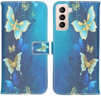 Design Softcase Book Case Samsung Galaxy S21 Plus hoesje - Vlinders