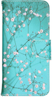 Design Softcase Booktype Samsung Galaxy Note 20 hoesje - Bloesem