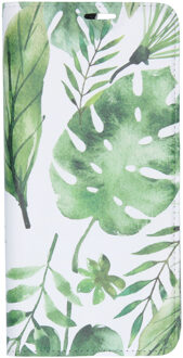 Design Softcase Booktype Samsung Galaxy S20 Ultra hoesje - Monstera Leafs